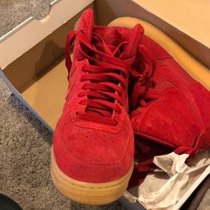 air force 1 high red gum